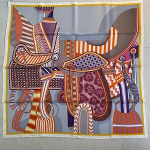 Hermes Carre 90 La Selle Imaginaire Imaginary Saddle Scarf